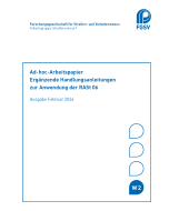 Ad-hoc-Arbeitspapier zur Anwendung der RASt 06