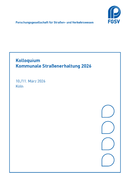 Kolloquium Kommunale Straßenerhaltung 2026