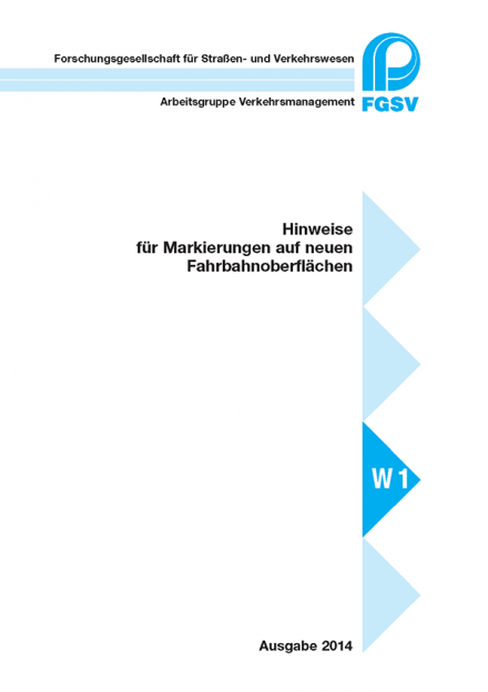 H Markierungen auf neuen Fahrbahnoberflächen