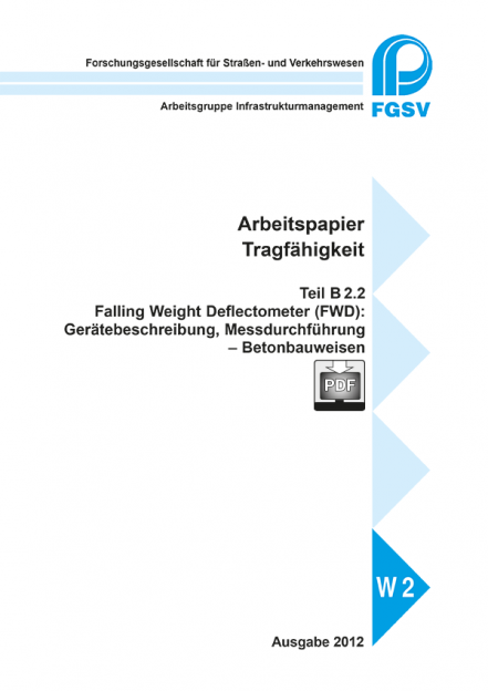 AP Trag B 2.2: FWD Beton 