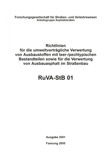 RuVA-StB 01, Fassung 2005