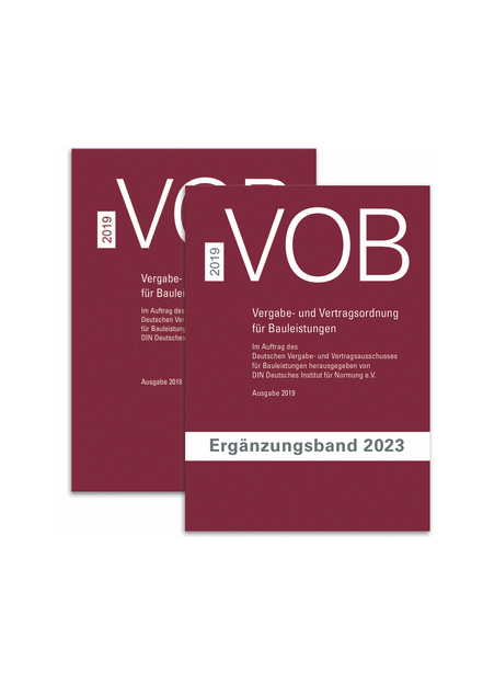 PAKET VOB Gesamtausgabe 2019 + VOB Ergänzungsband 2023 