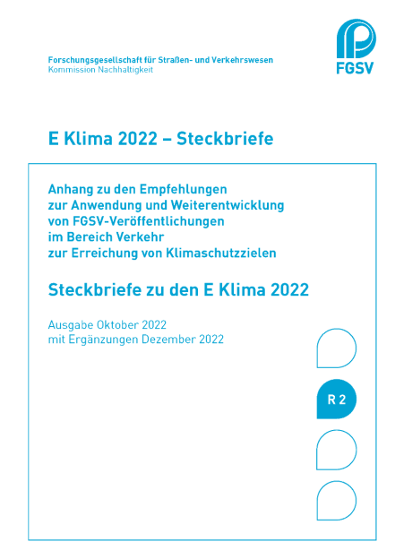 E Klima 2022 - Steckbriefe (Ausgabe Oktober 2022 mit Ergänzungen Dezember 2022)