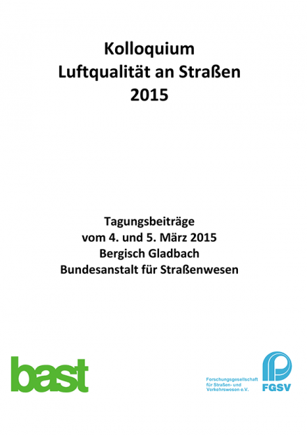 Kolloquium Luftqualität an Straßen 2015