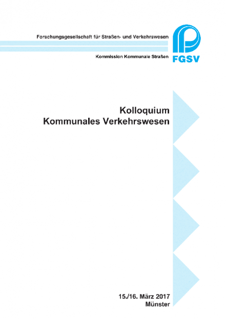 Kolloquium Kommunales Verkehrswesen 