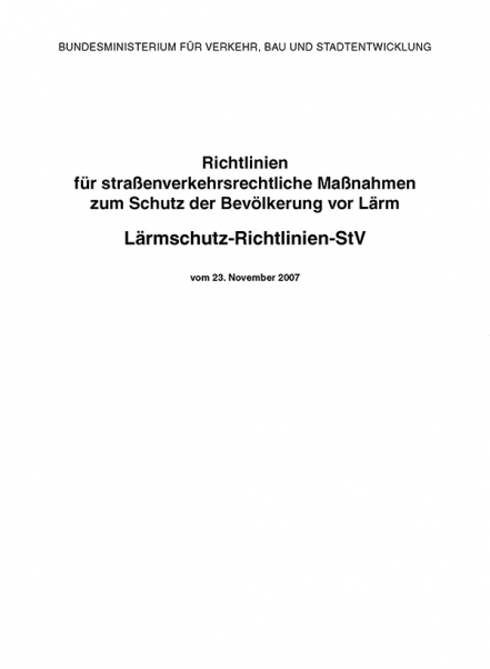 Lärmschutz-Richtlinien-StV 