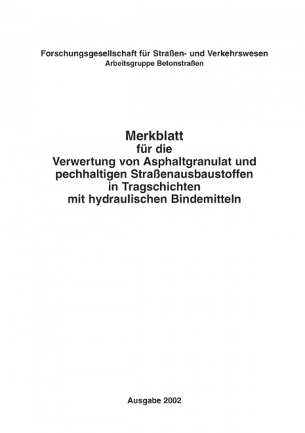 M Verwertung von Asphaltgranulat