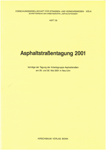 Asphaltstraßentagung 2001