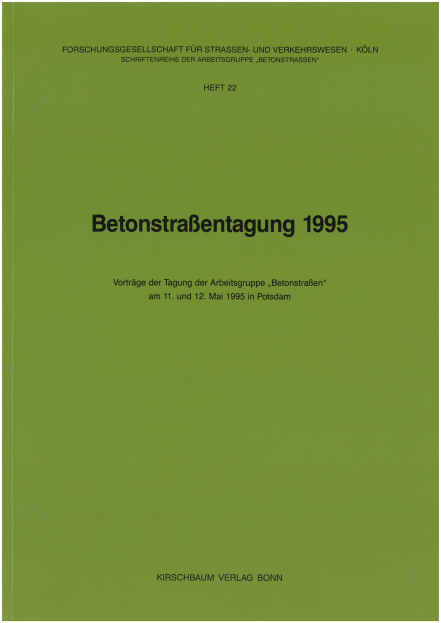 Betonstraßentagung 1995