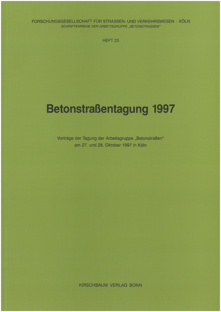 Betonstraßentagung 1997