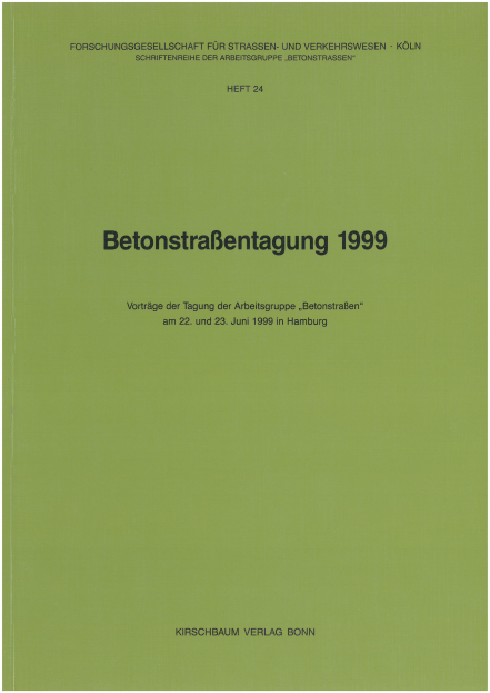 Betonstraßentagung 1999