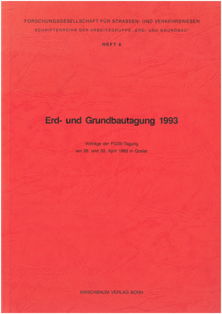 Erd- und Grundbautagung 1993