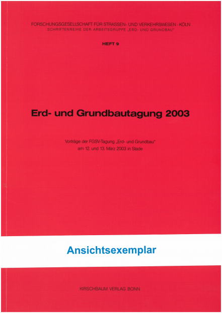 Erd- und Grundbautagung 2003 