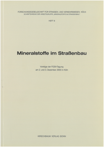 Mineralstoffe im Straßenbau 2003